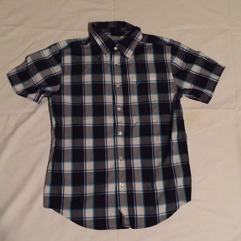 Checkered Button Down Dress Shirt